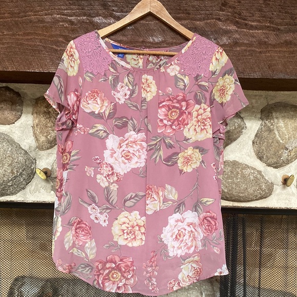 Apt 9 floral blouse - Picture 1 of 4